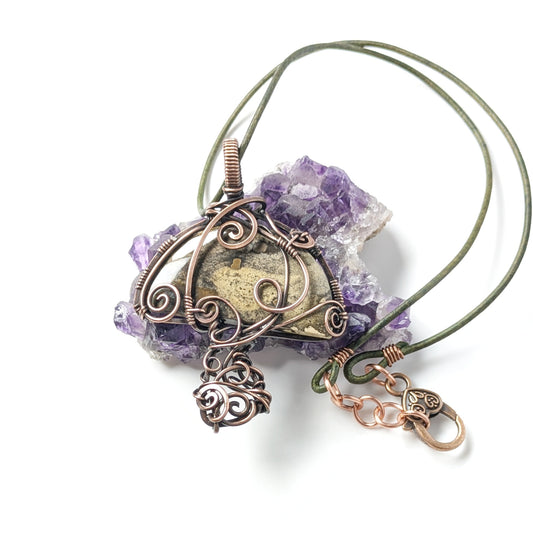 Jasper Mushroom Pendant