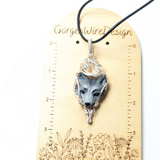 Wolf Head Necklace