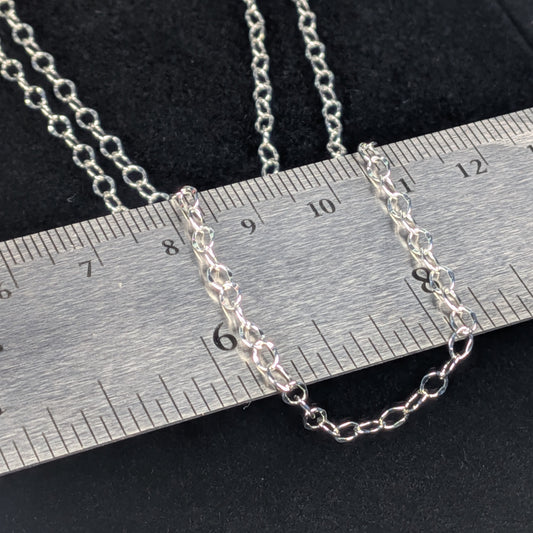 Sterling Silver Chain (18" long) in Necklace Gift Box