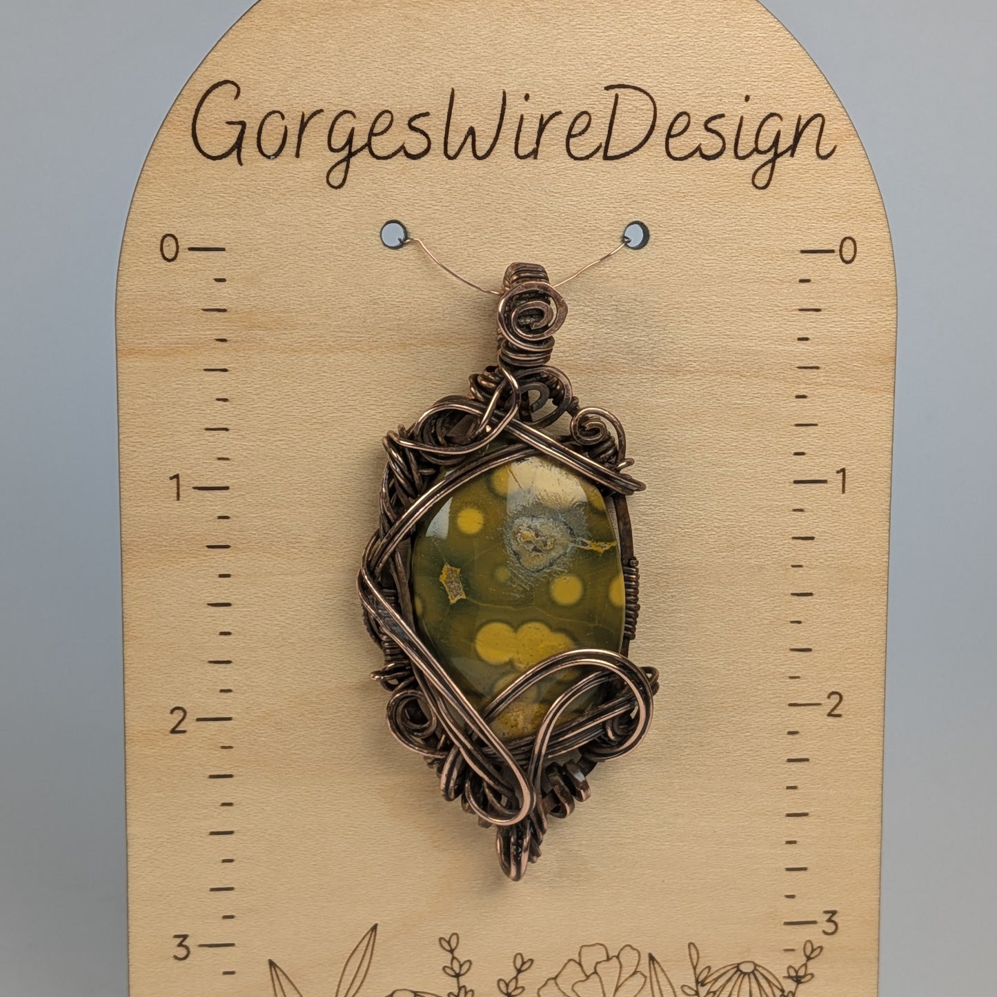 Jasper in Darkened Copper