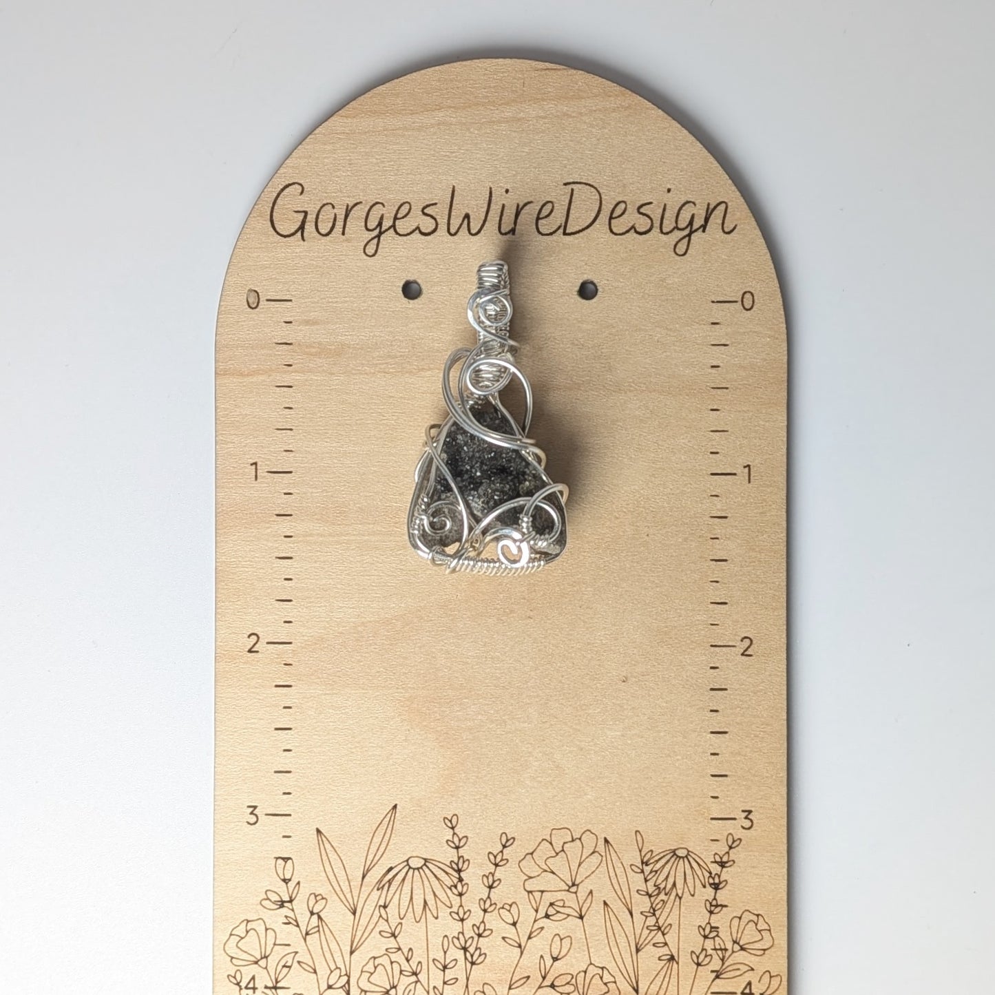Silver Druzy Pendant