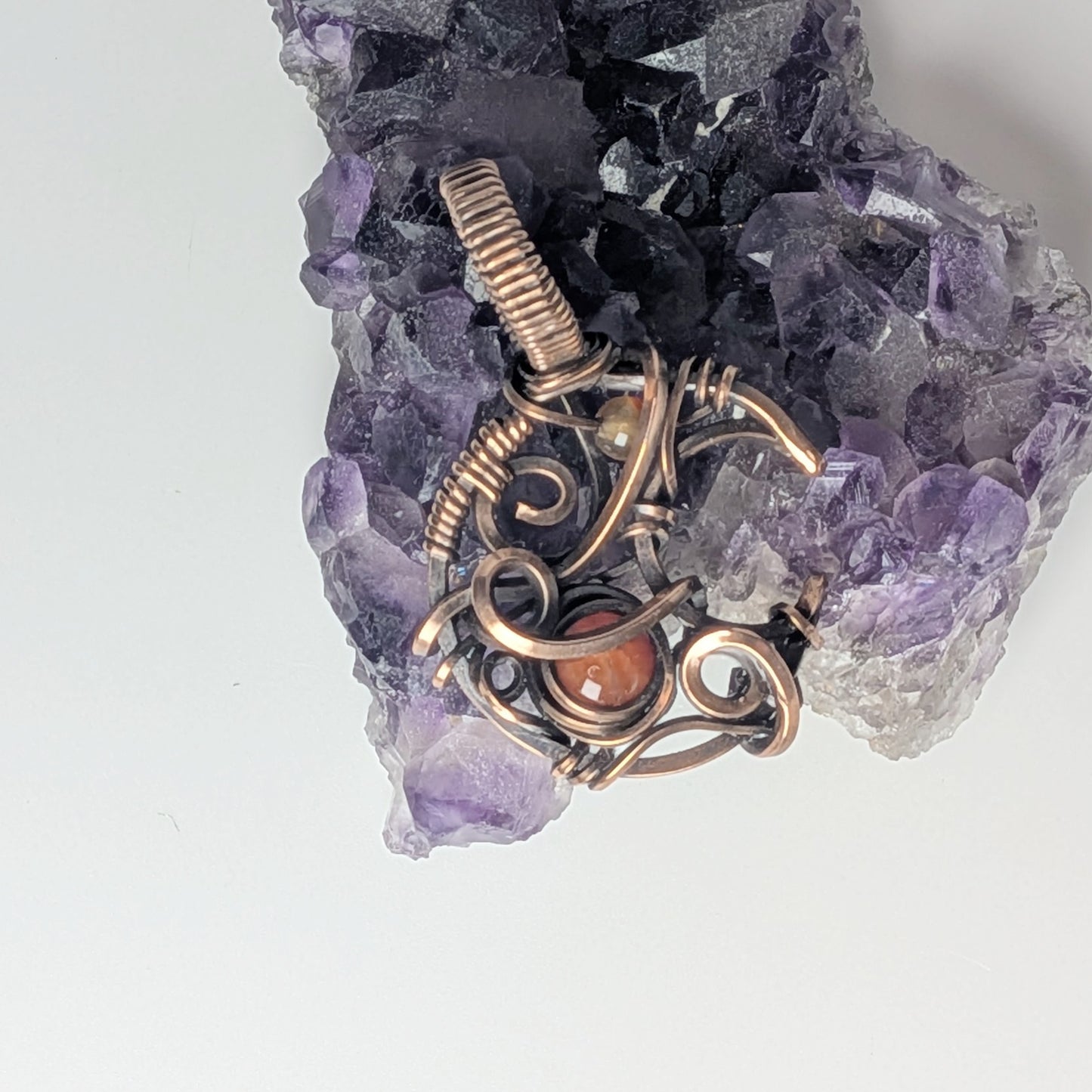 Small Carnelian Moon Pendant