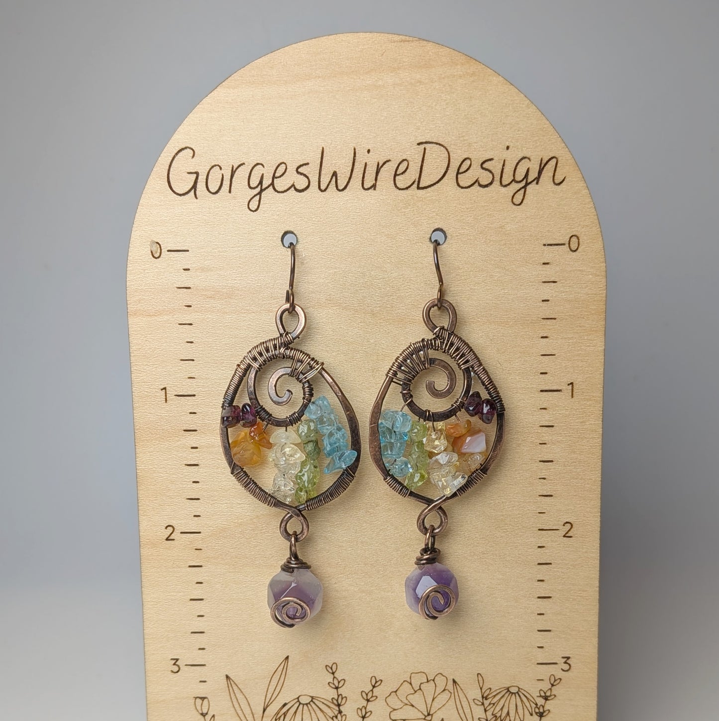 Rainbow Chakra Earrings