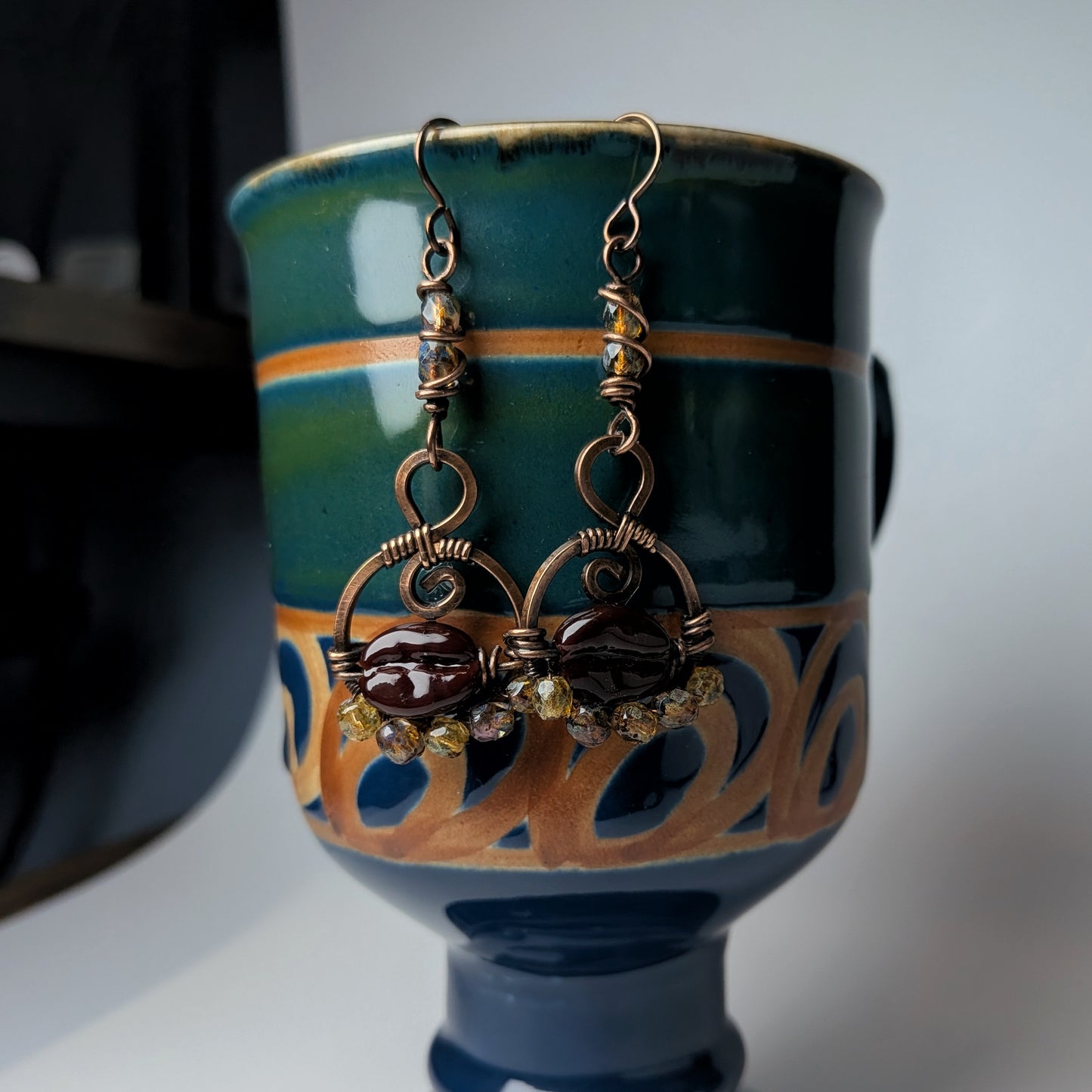 Coffee Bean Earrings