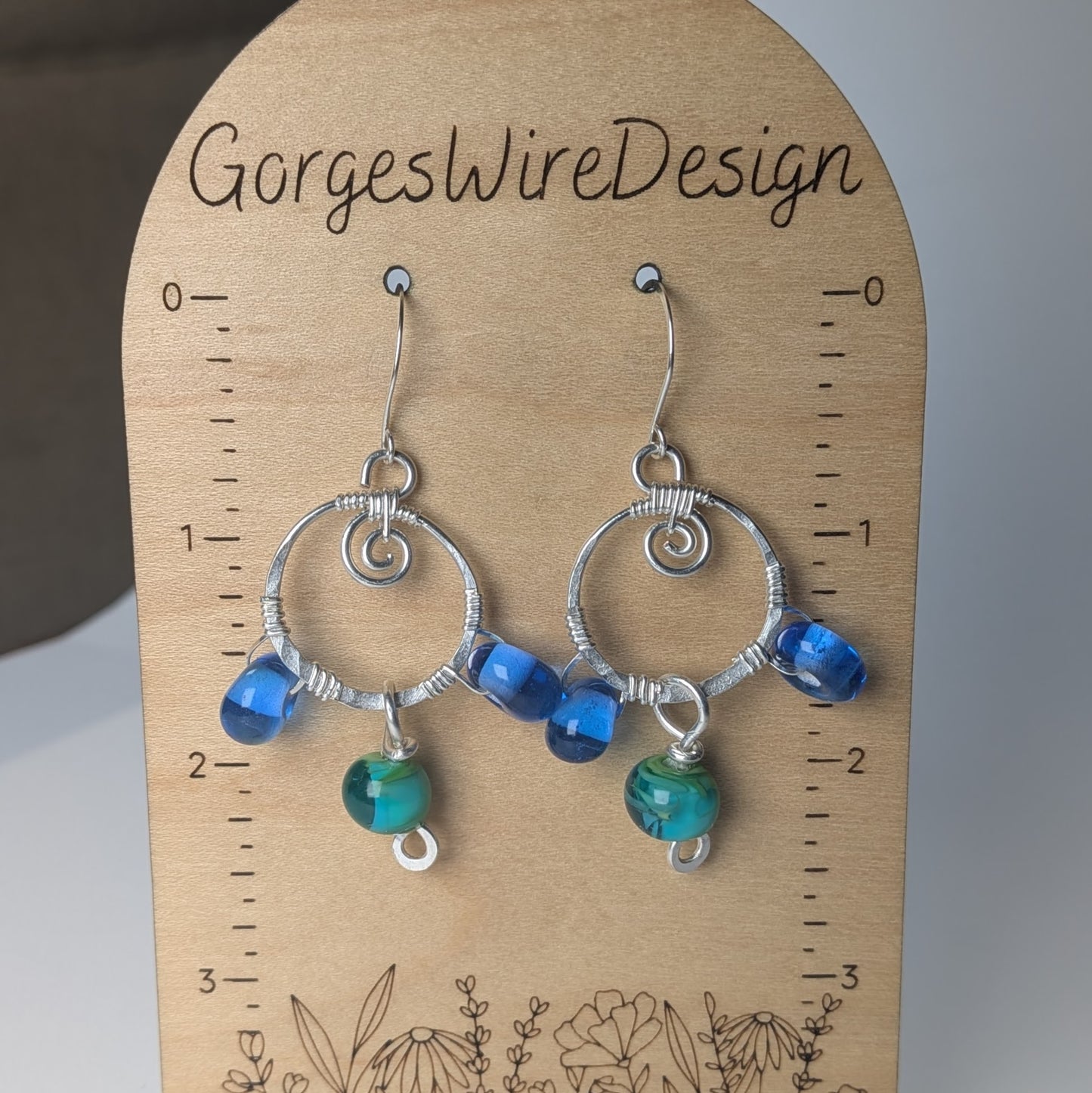 Handmade Lampwork Glass Earrings