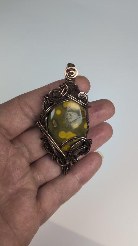 Jasper in Darkened Copper