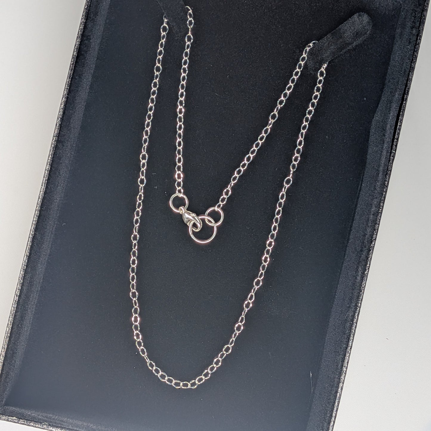 Sterling Silver Chain (18" long) in Necklace Gift Box