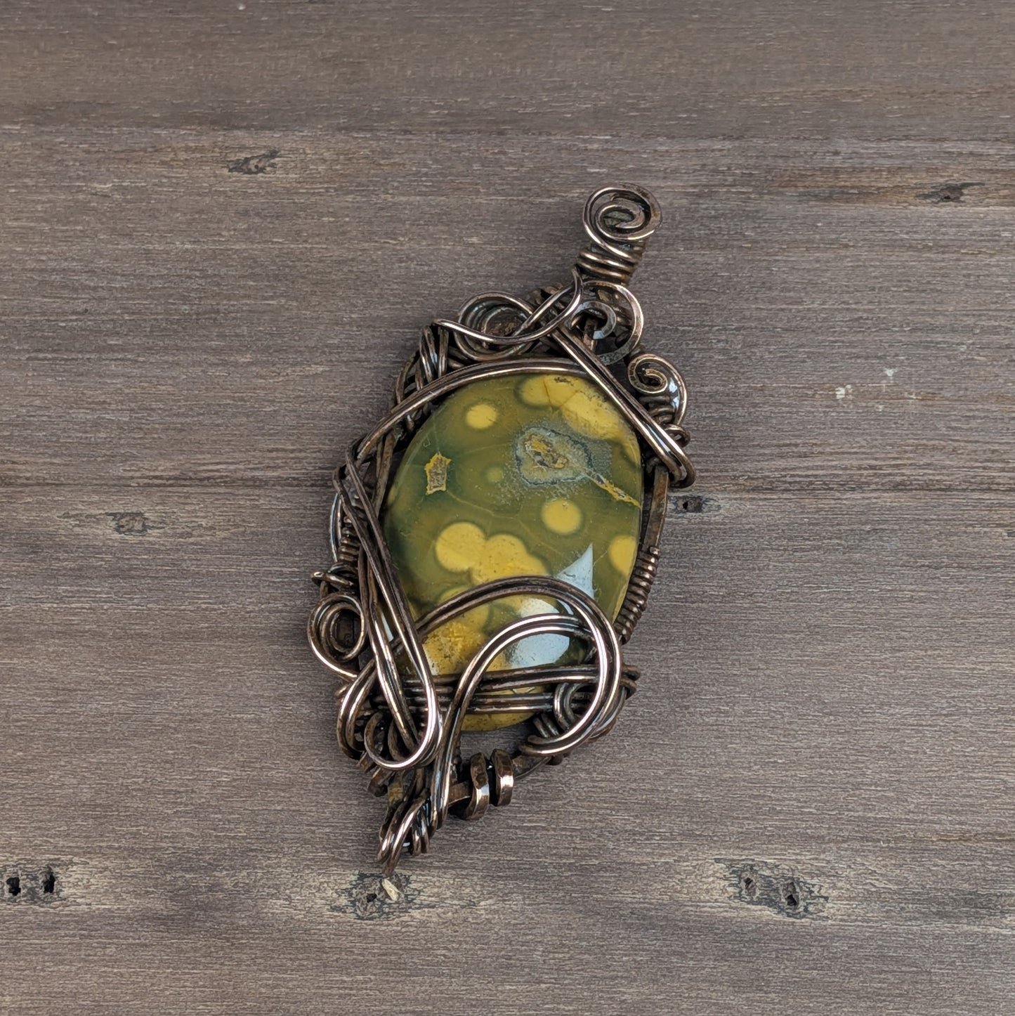 Jasper in Darkened Copper