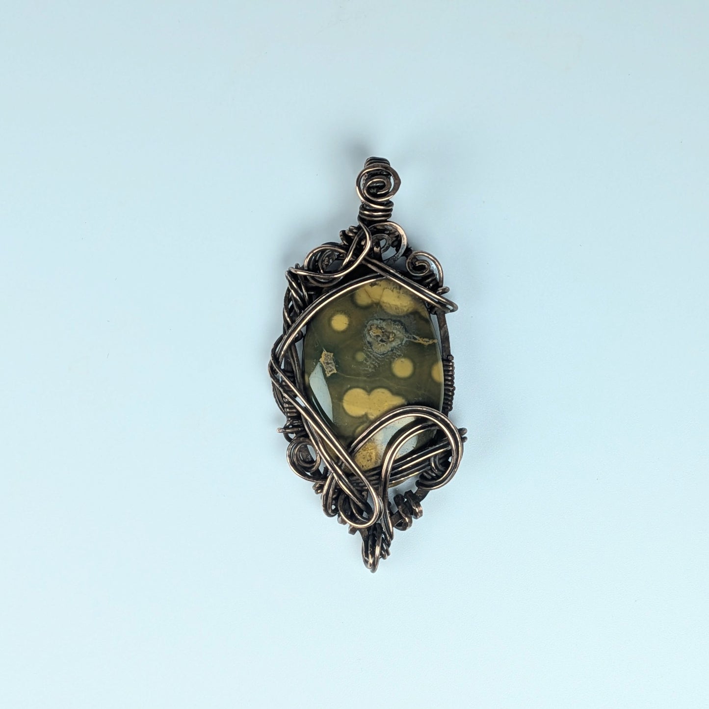 Jasper in Darkened Copper