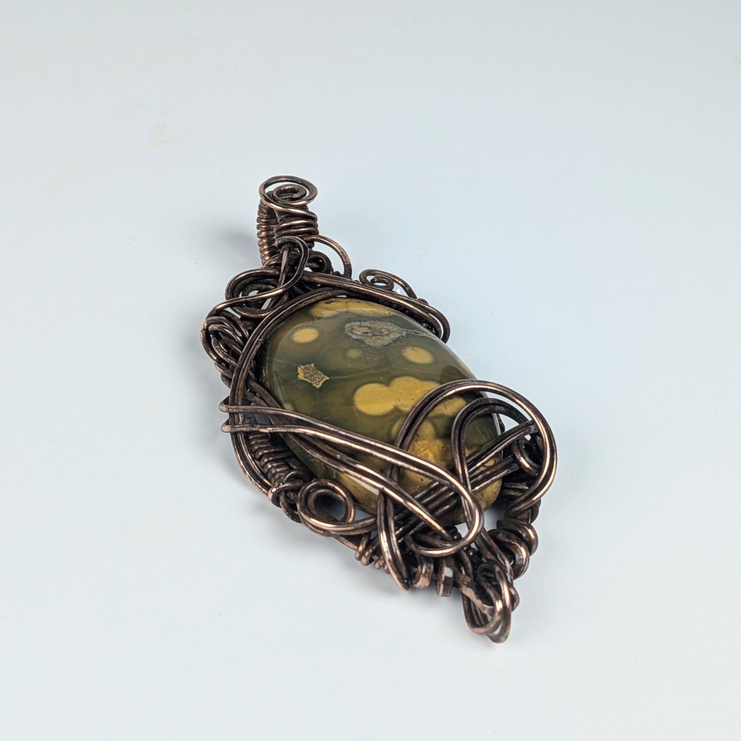Jasper in Darkened Copper